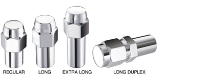 10 Pack 1/2-20 Chrome SST Mag Lug Nuts - 0.85" Shank, For Cragar & Ford Wheels By 4Lugs.com