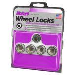Cone Seat- Under Hub Cap Wheel Lock Set (M14 x 1.5 Thread Size) - Set of 4 Locks and 1 Key