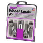 Black Bolt Style Radius Seat Lock Set (M14 x 1.5 Thread Size) - Set of 4 Locks and 1 Key