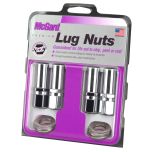 Chrome Extra Long 1.365 Shank Style Lug Nut Set (7/16-20 Thread Size) - Set of 4 Lug Nuts and 4 Washers