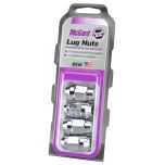 Chrome Bulge Cone Seat Style Lug Nut Set (1/2-20 Thread Size) - Set of 4 Lug Nuts