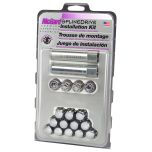 Chrome SplineDrive 4 Lug Wheel Installation Kit (M12 x 1.25 Thread Size); Set of 12 Lug Nuts, 1 Installation Tool, 4 Wheel Locks & 1 key