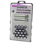 Chrome SplineDrive 5 Lug Wheel Installation Kit (M12 x 1.25 Thread Size); Set of 16 Lug Nuts, 1 Installation Tool, 4 Wheel Locks &amp; 1 key