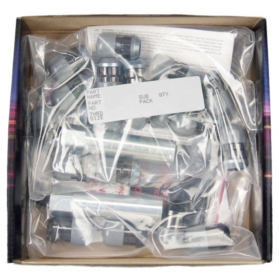 Black SplineDrive 5 Lug Wheel Installation Kit (M12 x 1.5 Thread 
