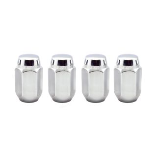 CTM 24-Pack Chrome M12x1.5 Cone Seat Acorn Lug Nuts - 3/4" Hex, 1.4" Tall, Solid Steel