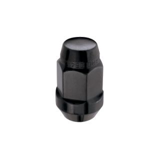 DPAccessories Black M12x1.5 Closed End Bulge Acorn Lug Nuts – 21mm Hex, 1.4" Tall (Set Of 24)