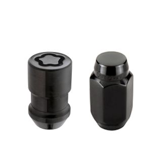 Black Cone Seat Wheel Installation Kit for 5 Lug Vehicles (1/2-20