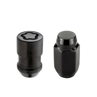 Black Cone Seat Wheel Installation Kit for 5 Lug Vehicles (M12 x