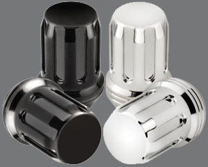 ATV Chrome & Black Lugnuts