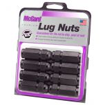 Black Cone Seat Style Lug Nut Set (9/16-18 Thread Size) - Set of 8 Lug Nuts