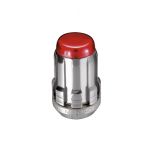 Chrome SplineDrive Lug Nuts With Red Caps (M12 x 1.25 Thread Size) - Box of 50 Lug Nuts; Requires 65100 Or 65300 Installation Tool.
